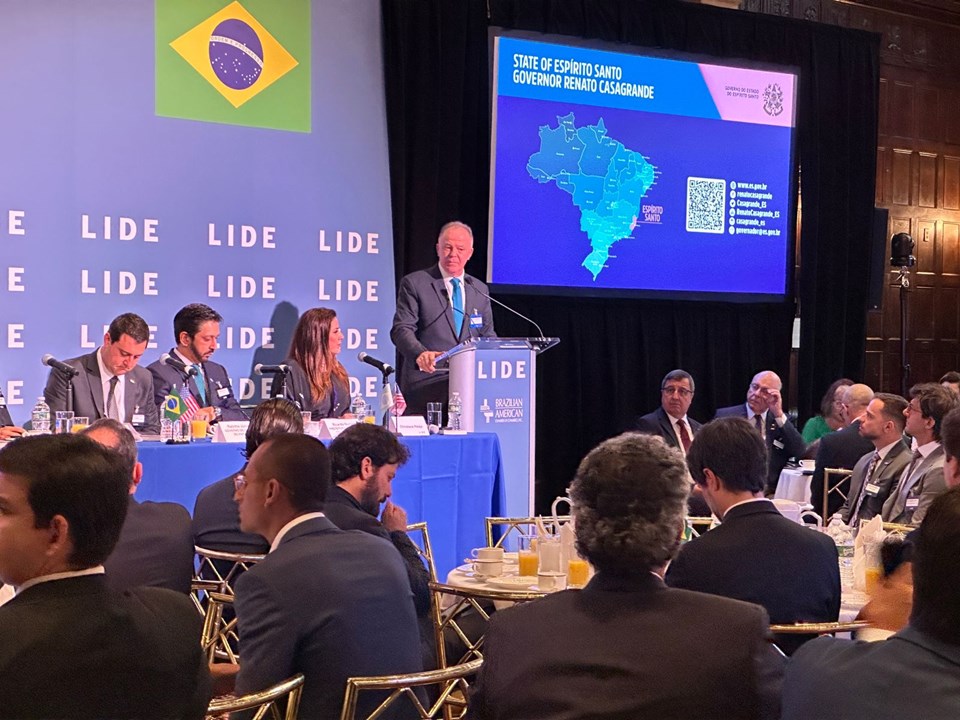 Casagrande fala sobre potencialidades do Espírito Santo em evento nos Estados Unidos 1