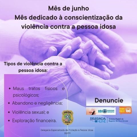 PCES alerta sobre importância da denúncia de violência contra pessoas idosas 1